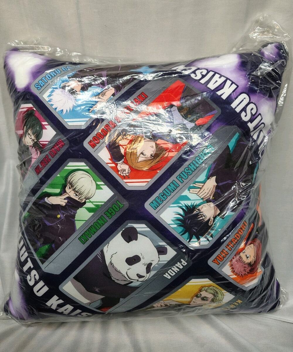 Official Ban Dai Jujutsu Kaisen Pillow Rare 40cm X 40cm Double Sided NWT